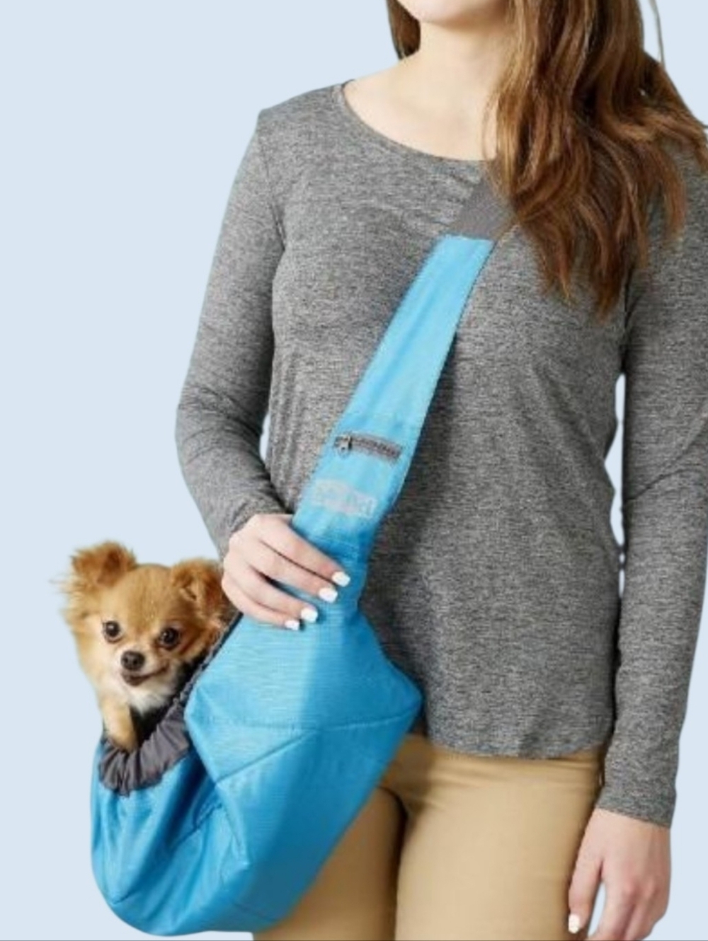 Outward Hound Dog Sling Dog Pet Carrier Teal Pre-Owned